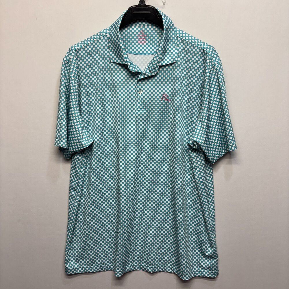 Rhoback Men Short Sleeve Golf Polo Shirt Top Size XXXL 3XL Performance D123 -14